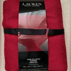 Lauren Ralph Lauren Crimson Tablecloth